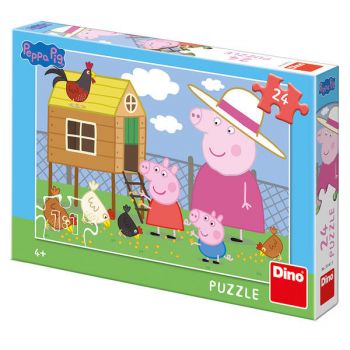 Puzzle - Peppa Pig - Puisorii (24 piese), Dino, 4-5 ani +