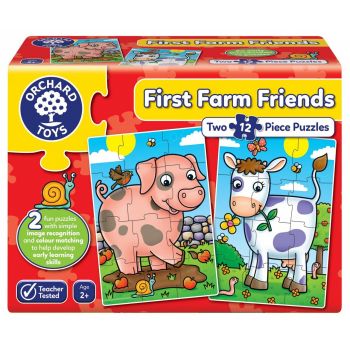 Puzzle Primii Prieteni de la Ferma FIRST FARM FRIENDS, Orchard Toys, 2-3 ani + de firma original