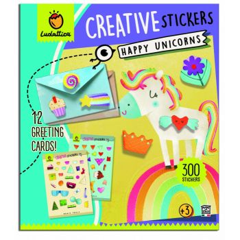Stickere creative - Unicornii Veseli, Ludattica, 2-3 ani + la reducere