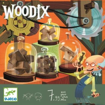 Woodix 6 jocuri logice din lemn, Djeco, 6-7 ani +