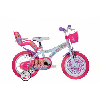 Bicicleta copii 16 - Barbie la plimbare, DINO BIKES, 4-5 ani +