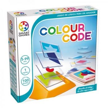 Smart Games - Colour Code, joc de logica cu 100 de provocari, 5+ ani
