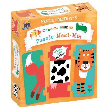 Creeaza animale - Puzzle Maxi-Mix, DPH, 4-5 ani +