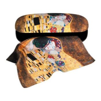 Etui cu textil si protectie ochelari, Klimt Sarutul, Fridolin, 6-7 ani +