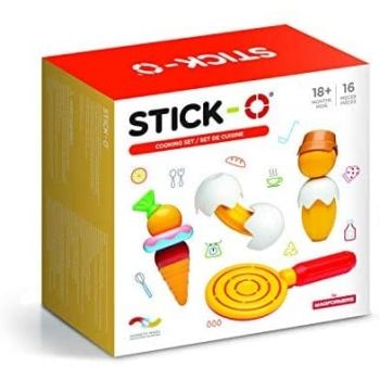 Joc cu magneti Stick-O, Primul set de gatit, Clicstoys, 2-3 ani +