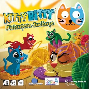 Joc de memorie KITTY BITTY - PISICUTELE JUCAUSE, Blue Orange, +4 ani
