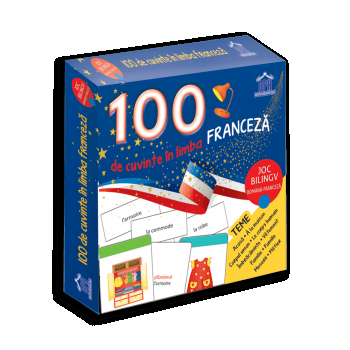 Joc educativ bilingv 100 de cuvinte in limba franceza, DPH, 4-5 ani +