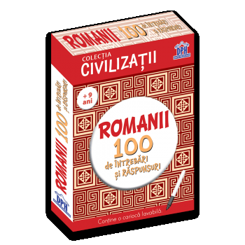 Joc educativ Civilizatii: Romanii, 100 de intrebari si raspunsuri, DPH, 10-11 ani +