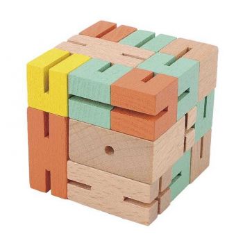Joc logic 3D puzzle Boy verde, Fridolin, 8-9 ani +