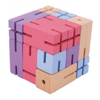 Joc logic 3D puzzle Figurina violet, Fridolin, 6-7 ani +
