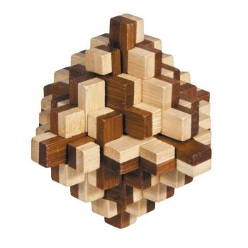 Joc logic IQ din lemn bambus 3D Iceberg, Fridolin, 8-9 ani +