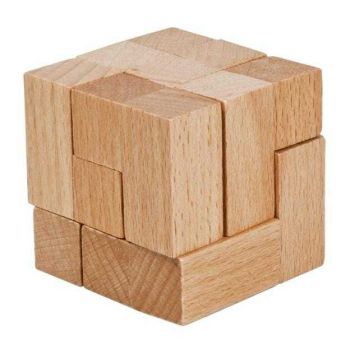 Joc logic IQ din lemn I-cube, Fridolin, 8-9 ani +