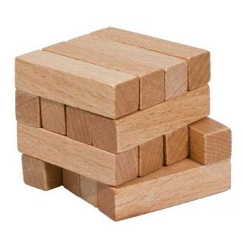 Joc logic IQ din lemn Square sticks, Fridolin, 8-9 ani +