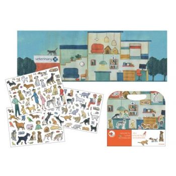 La medicul veterinar, set magnetic, Egmont toys, 2-3 ani + ieftin