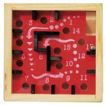 Labirint numerotat cu bila rosu, Fridolin, 6-7 ani +