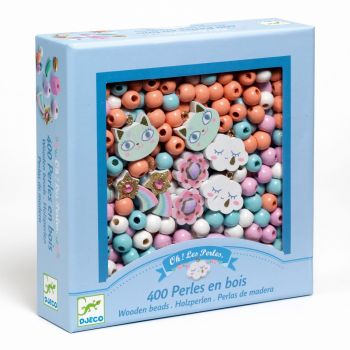 Margele curcubeu, Djeco beads Rainbow, 4-8 ani