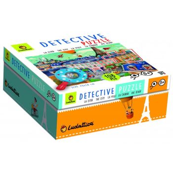 Puzzle Micul Detectiv - Orasul, Ludattica, + 5 ani, 108 piese