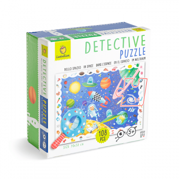 Puzzle Micul Detectiv - Spatiul - NEW, Ludattica, + 5 ani, 108 piese la reducere
