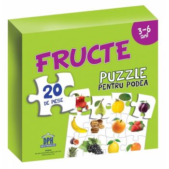 Puzzle pentru podea - Fructe, DPH, 2-3 ani +