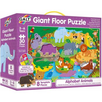 Puzzle Podea: Alfabetul animalutelor (30 piese), Galt, 2-3 ani +