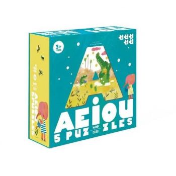 Puzzle vocale Londji, AEIOU, 2-3 ani +