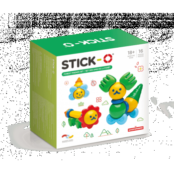 Set cu magneti Stick-O, Prieteni din natura, Clicstoys, 1-2 ani +