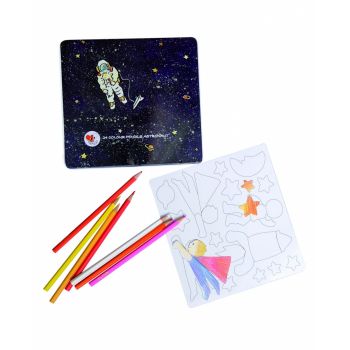 Set de desen cu piese magnetice, Astronaut, Egmont toys, 2-3 ani +
