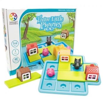 THREE LITTLE PIGGIES- DELUXE, Smart Games, 2-3 ani +