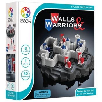 Smart Games - Walls Warriors, joc de logica cu 80 de provocari, 8+ ani