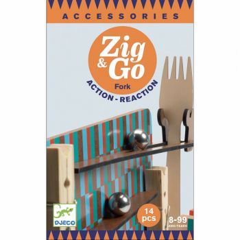 Zig Go - Fork, Furculita set 14 piese, Djeco, 8-9 ani + ieftina
