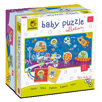 Baby Puzzle - Spatiul, Ludattica, 2-5 ani, 32 piese
