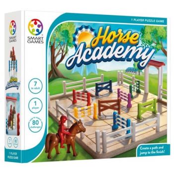 Smart Games - Horse Academy, joc de logica cu 80 de provocari, 7+ ani