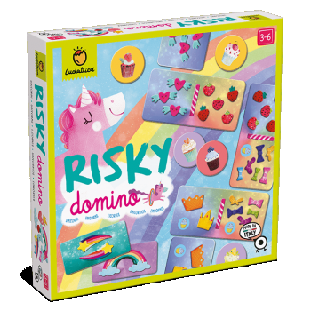 Joc de familie Risky Domino Unicorni, Ludattica, 2-5 ani