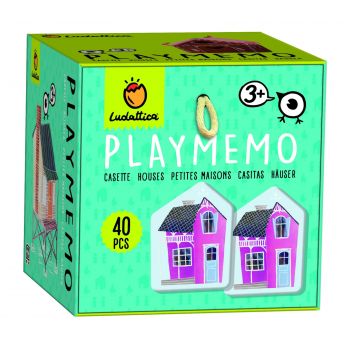 Joc de indemanare si memorie Playmemo, Case, Ludattica, 2-3 ani +