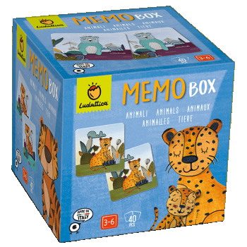Joc de memorie Memobox, Animale, Ludattica, 2-3 ani +