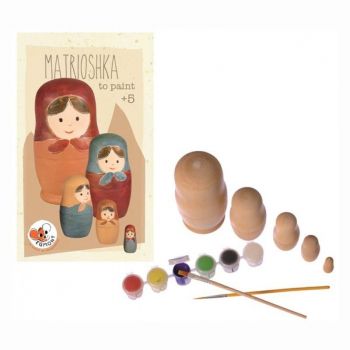 Joc de pictat papusi matrioshka, Egmont toys, 2-3 ani +