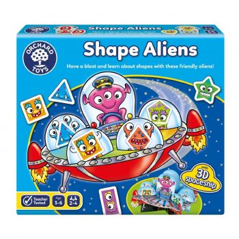 Joc educativ Extraterestrii SHAPE ALIENS, Orchard Toys, 2-3 ani +