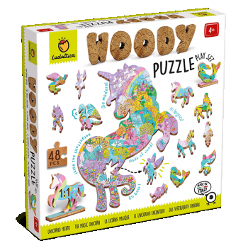 Puzzle de lemn Peisaje fantastice, Ludattica, + 4 ani, 48 piese