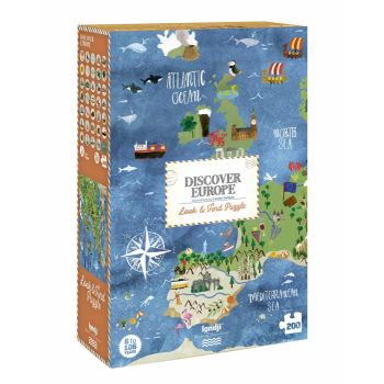 Puzzle Londji, Descopera Europa, 6-7 ani + de firma original