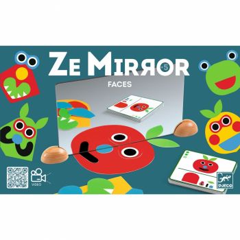 Set creativ cu oglinzi Djeco, Ze mirror Faces, 4-5 ani +