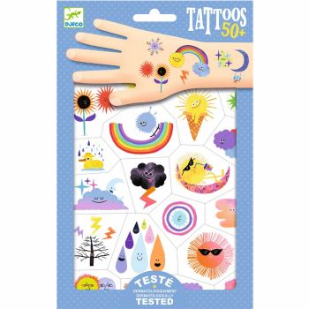 Tatuaje Djeco Emoji Meteo, 2-3 ani + ieftin