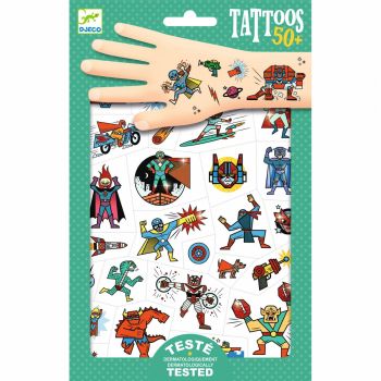 Tatuaje Djeco Supereroi, 2-3 ani +