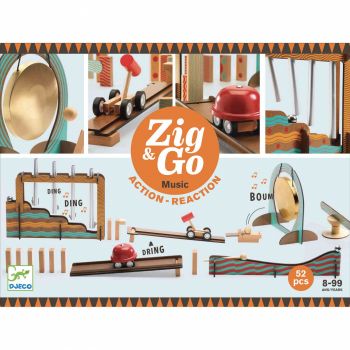 Zig and Go Djeco, set de constructie trasee, Muzica, 8-9 ani +