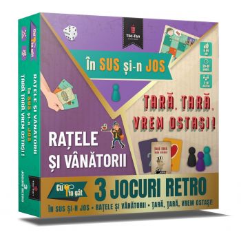 3 jocuri retro - In sus si-n jos. Ratele si vanatorii. Tara, tara, vrem ostasi!