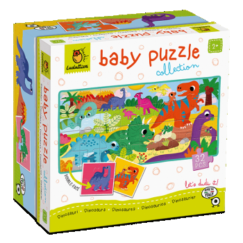 Baby Puzzle - Dinozauri, Ludattica, 2-5 ani, 32 piese