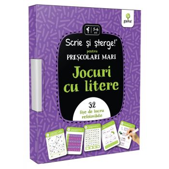 Jocuri cu litere ,   pentru prescolari mari