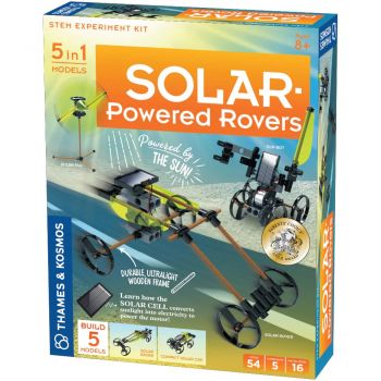Kit STEM de contruit vehicule cu energie solara, 8 ani+