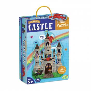 Puzzle de podea Castel- cu personaje si dragoni, Peaceable Kingdom, +5 ani