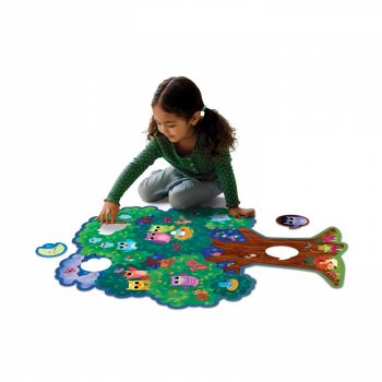 Puzzle de podea in forma de copac, cu bufnite Hoot Owl Hoot, 50 piese, Peaceable Kingdom, +3 ani de firma original