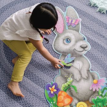 Puzzle de podea in forma de iepuras-Bunny, Peaceable Kingdom, +3 ani